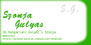 szonja gulyas business card